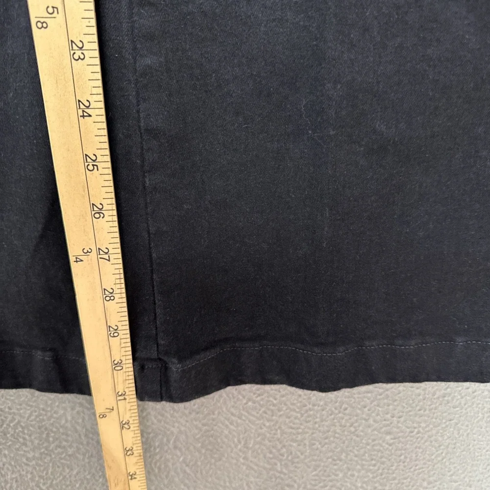 Spanx Flare Jeans Women M 30x31 Black Pull On Stretch Quiet Luxury Comfort Denim